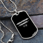 To My Girlfriend Girlfriend Fiance Wife TranspArent Necklace Stainless Steel or 18k Gold Dog Tag 24" Chain-Express Your Love Gifts