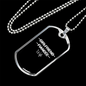 To My Girlfriend Girlfriend Fiance Wife TranspArent Necklace Stainless Steel or 18k Gold Dog Tag 24" Chain-Express Your Love Gifts