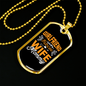 To My Girlfriend Girlfriend Fiancee Wife Mommy Yellow Necklace Stainless Steel or 18k Gold Dog Tag 24" Chain-Express Your Love Gifts