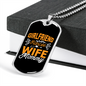 To My Girlfriend Girlfriend Fiancee Wife Mommy Yellow Necklace Stainless Steel or 18k Gold Dog Tag 24" Chain-Express Your Love Gifts