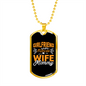 To My Girlfriend Girlfriend Fiancee Wife Mommy Yellow Necklace Stainless Steel or 18k Gold Dog Tag 24" Chain-Express Your Love Gifts