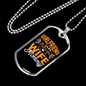 To My Girlfriend Girlfriend Fiancee Wife Mommy Yellow Necklace Stainless Steel or 18k Gold Dog Tag 24" Chain-Express Your Love Gifts