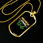 To My Girlfriend Girlfriend Fiancee Wife TranspArent Necklace Stainless Steel or 18k Gold Dog Tag 24" Chain-Express Your Love Gifts
