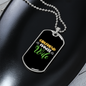 To My Girlfriend Girlfriend Fiancee Wife TranspArent Necklace Stainless Steel or 18k Gold Dog Tag 24" Chain-Express Your Love Gifts