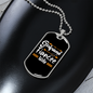 To My Girlfriend Girlfriend Fiancee Wife Yellow Necklace Stainless Steel or 18k Gold Dog Tag 24" Chain-Express Your Love Gifts