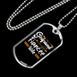 To My Girlfriend Girlfriend Fiancee Wife Yellow Necklace Stainless Steel or 18k Gold Dog Tag 24" Chain-Express Your Love Gifts