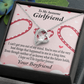 To My Girlfriend Girlfriend Gift We'll Be Together Forever Forever Necklace w Message Card-Express Your Love Gifts