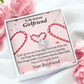 To My Girlfriend Girlfriend Gift We'll Be Together Forever Infinity Knot Necklace Message Card-Express Your Love Gifts