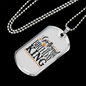 To My Girlfriend Girlfriend Of The Birthday King Necklace Stainless Steel or 18k Gold Dog Tag 24" Chain-Express Your Love Gifts