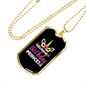 To My Girlfriend Girlfriend Of The Birthday Princess Necklace Stainless Steel or 18k Gold Dog Tag 24" Chain-Express Your Love Gifts