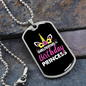 To My Girlfriend Girlfriend Of The Birthday Princess Necklace Stainless Steel or 18k Gold Dog Tag 24" Chain-Express Your Love Gifts