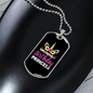To My Girlfriend Girlfriend Of The Birthday Princess Necklace Stainless Steel or 18k Gold Dog Tag 24" Chain-Express Your Love Gifts