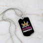 To My Girlfriend Girlfriend Of The Birthday Princess Necklace Stainless Steel or 18k Gold Dog Tag 24" Chain-Express Your Love Gifts