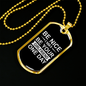 To My Girlfriend Girlfriend One Day Necklace Stainless Steel or 18k Gold Dog Tag 24" Chain-Express Your Love Gifts
