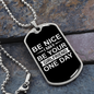 To My Girlfriend Girlfriend One Day Necklace Stainless Steel or 18k Gold Dog Tag 24" Chain-Express Your Love Gifts
