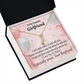 To My Girlfriend Girlfriend The Only One For Me Alluring Ribbon Necklace Message Card-Express Your Love Gifts