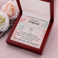 To My Girlfriend Girlfriend The Only One For Me Alluring Ribbon Necklace Message Card-Express Your Love Gifts