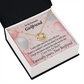 To My Girlfriend Girlfriend The Only One For Me Infinity Knot Necklace Message Card-Express Your Love Gifts