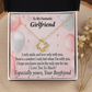 To My Girlfriend Girlfriend The Only One For Me Infinity Knot Necklace Message Card-Express Your Love Gifts