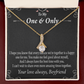 To My Girlfriend Girlfriend To More Amazing Times Together Alluring Ribbon Necklace Message Card-Express Your Love Gifts