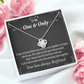 To My Girlfriend Girlfriend To More Amazing Times Together Infinity Knot Necklace Message Card-Express Your Love Gifts
