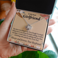 To My Girlfriend Girlfriend You Mean Everything To Me Infinity Knot Necklace Message Card-Express Your Love Gifts