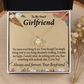 To My Girlfriend Girlfriend You Mean Everything To Me Infinity Knot Necklace Message Card-Express Your Love Gifts
