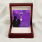 To My Girlfriend Good Gift Alluring Ribbon Necklace Message Card-Express Your Love Gifts