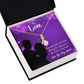 To My Girlfriend Good Gift Alluring Ribbon Necklace Message Card-Express Your Love Gifts