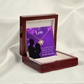To My Girlfriend Good Gift Infinity Knot Necklace Message Card-Express Your Love Gifts