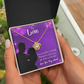 To My Girlfriend Good Gift Infinity Knot Necklace Message Card-Express Your Love Gifts