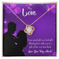 To My Girlfriend Good Gift Infinity Knot Necklace Message Card-Express Your Love Gifts