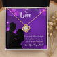 To My Girlfriend Good Gift Infinity Knot Necklace Message Card-Express Your Love Gifts