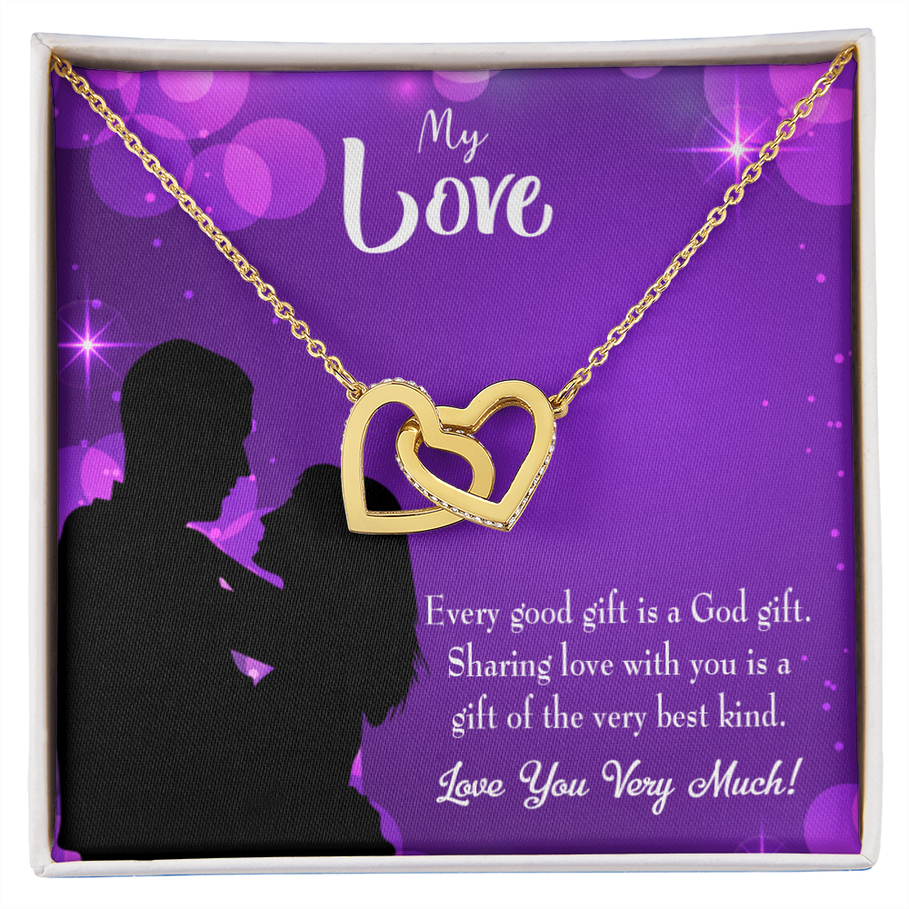 To My Girlfriend Good Gift Inseparable Necklace-Express Your Love Gifts