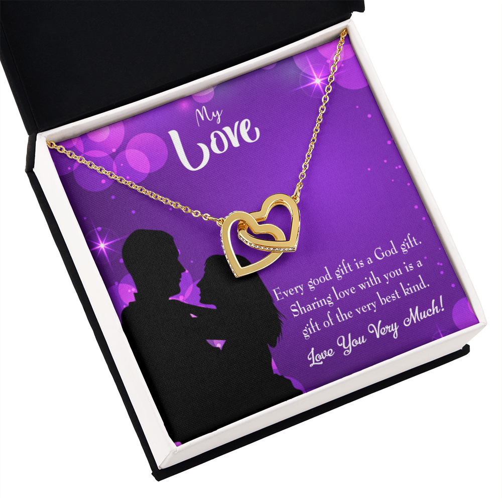 To My Girlfriend Good Gift Inseparable Necklace-Express Your Love Gifts
