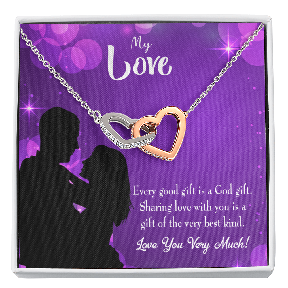 To My Girlfriend Good Gift Inseparable Necklace-Express Your Love Gifts
