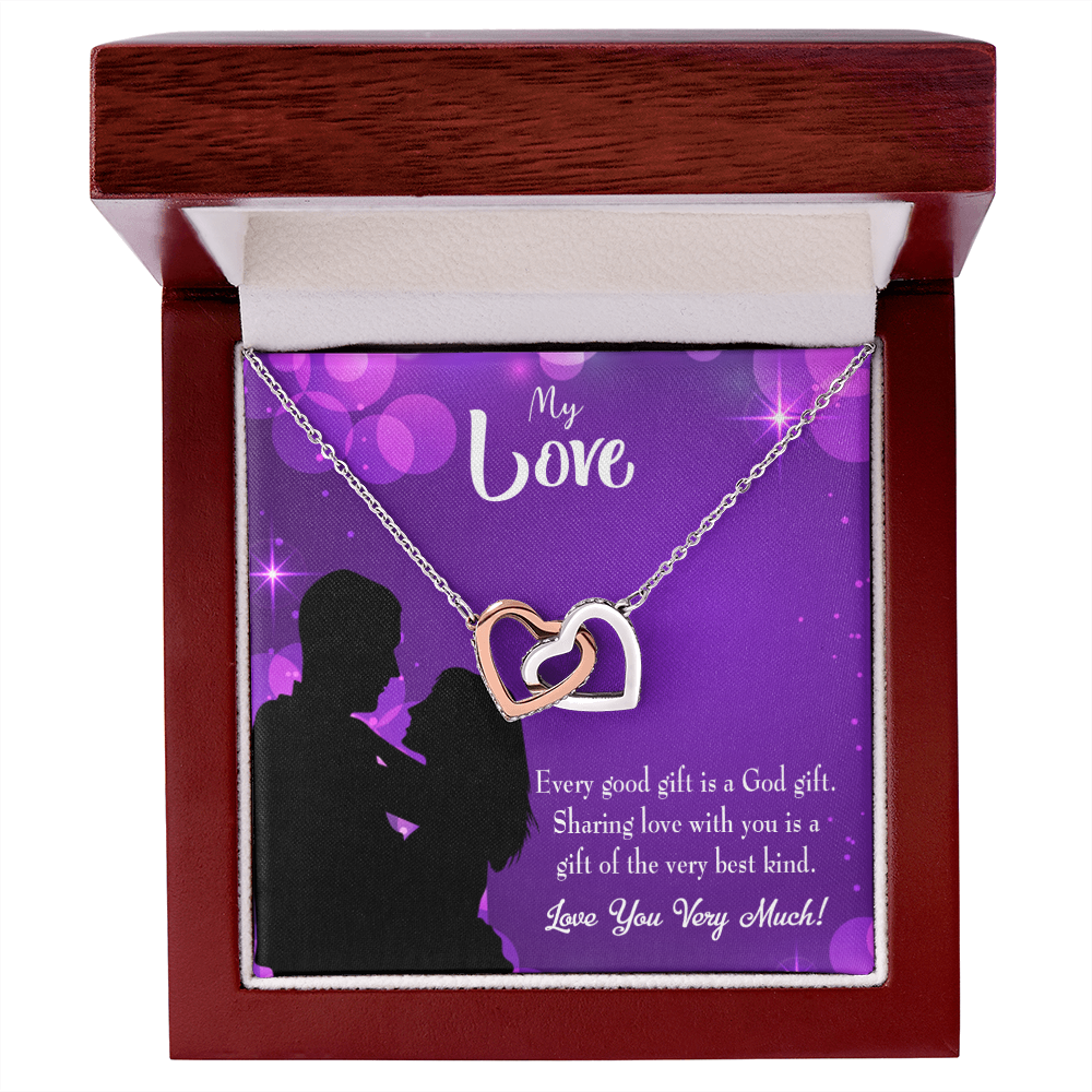 To My Girlfriend Good Gift Inseparable Necklace-Express Your Love Gifts