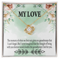 To My Girlfriend Goosebumps Forever Infinity Knot Necklace Message Card-Express Your Love Gifts