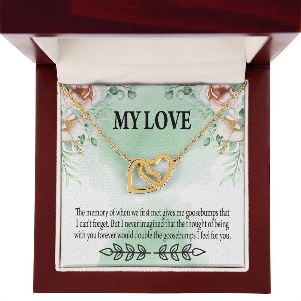 To My Girlfriend Goosebumps Forever Inseparable Necklace-Express Your Love Gifts