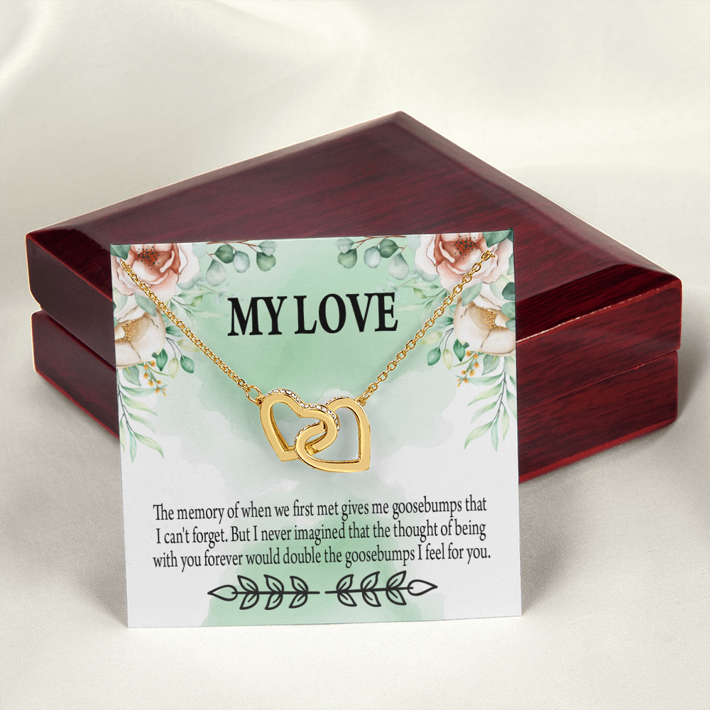 To My Girlfriend Goosebumps Forever Inseparable Necklace-Express Your Love Gifts