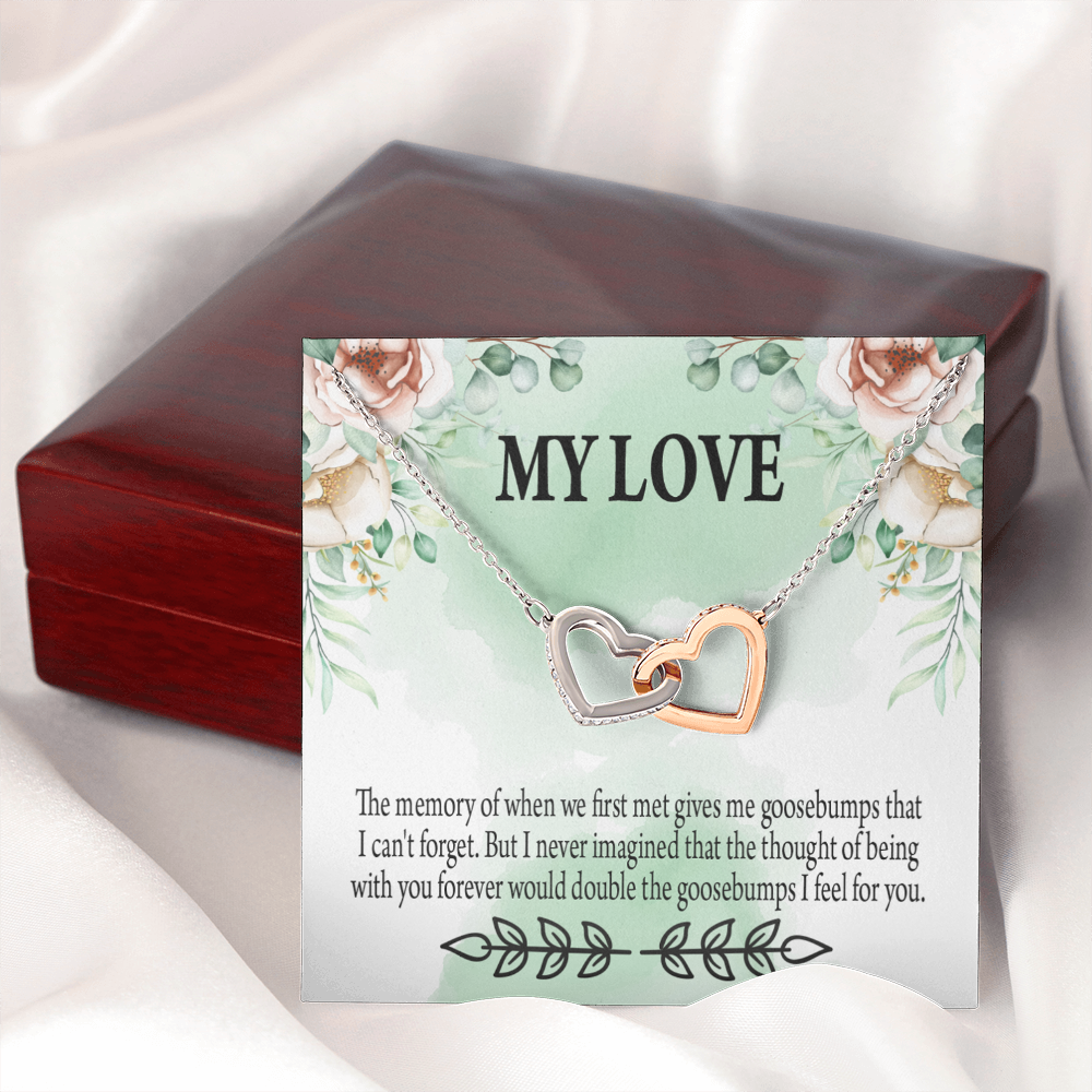 To My Girlfriend Goosebumps Forever Inseparable Necklace-Express Your Love Gifts