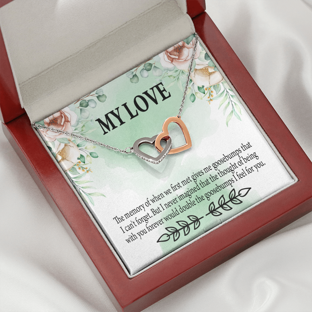 To My Girlfriend Goosebumps Forever Inseparable Necklace-Express Your Love Gifts
