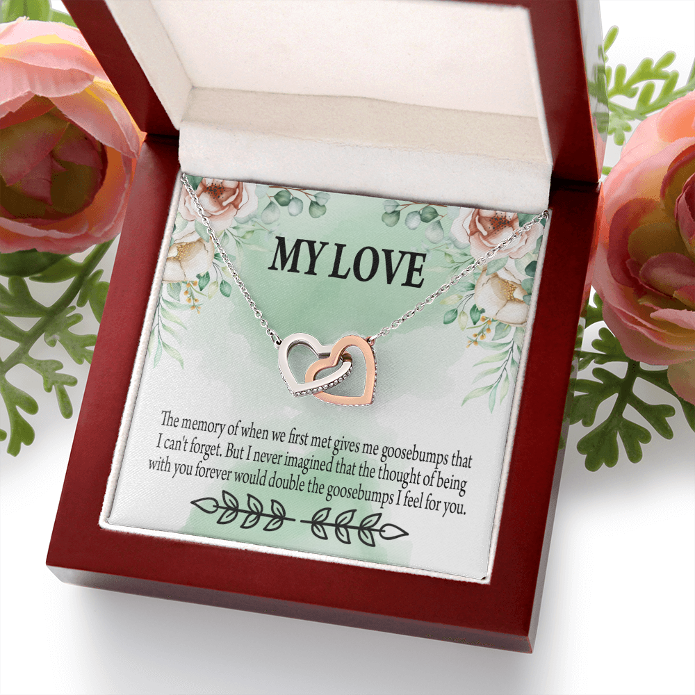 To My Girlfriend Goosebumps Forever Inseparable Necklace-Express Your Love Gifts