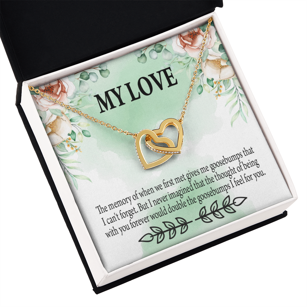 To My Girlfriend Goosebumps Forever Inseparable Necklace-Express Your Love Gifts