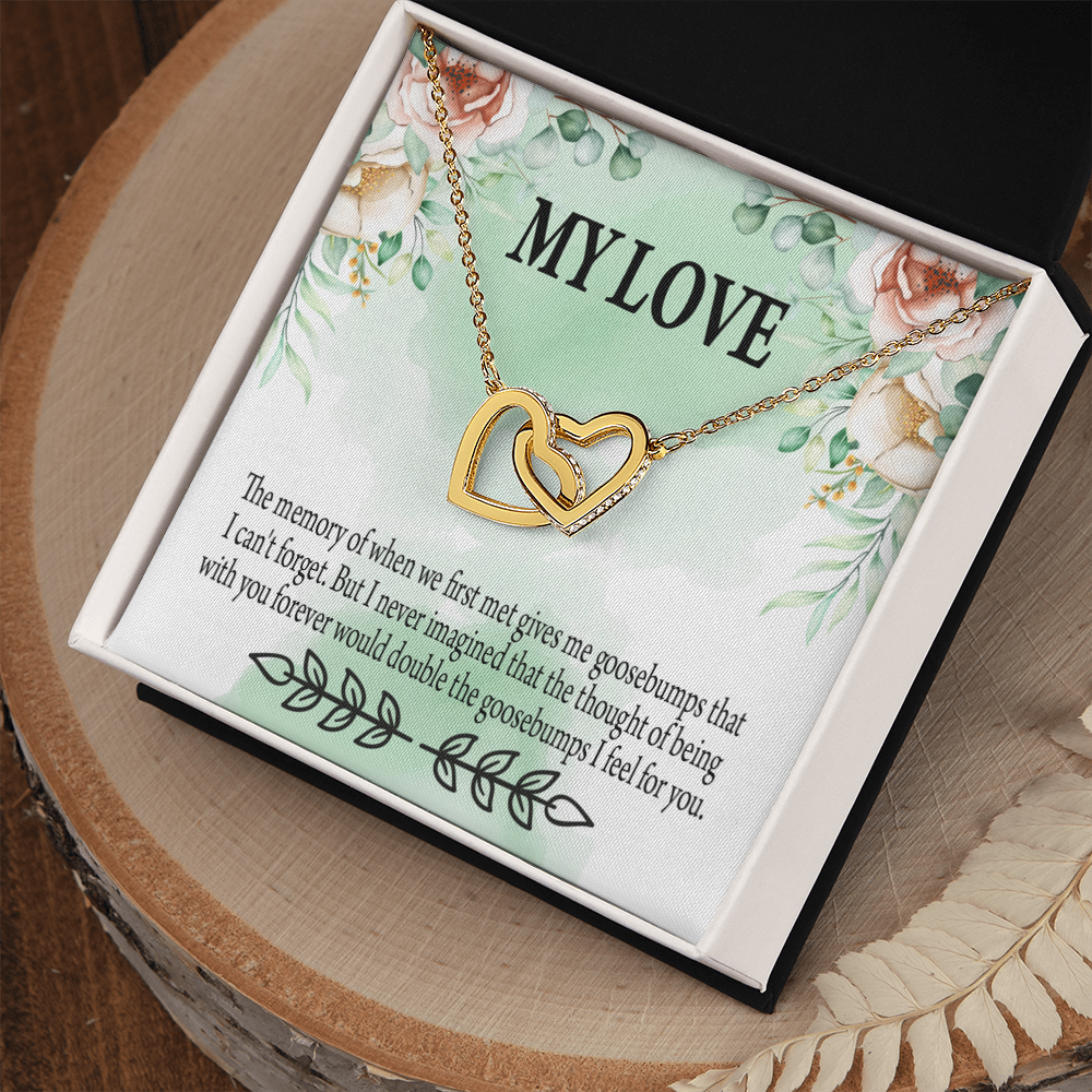 To My Girlfriend Goosebumps Forever Inseparable Necklace-Express Your Love Gifts