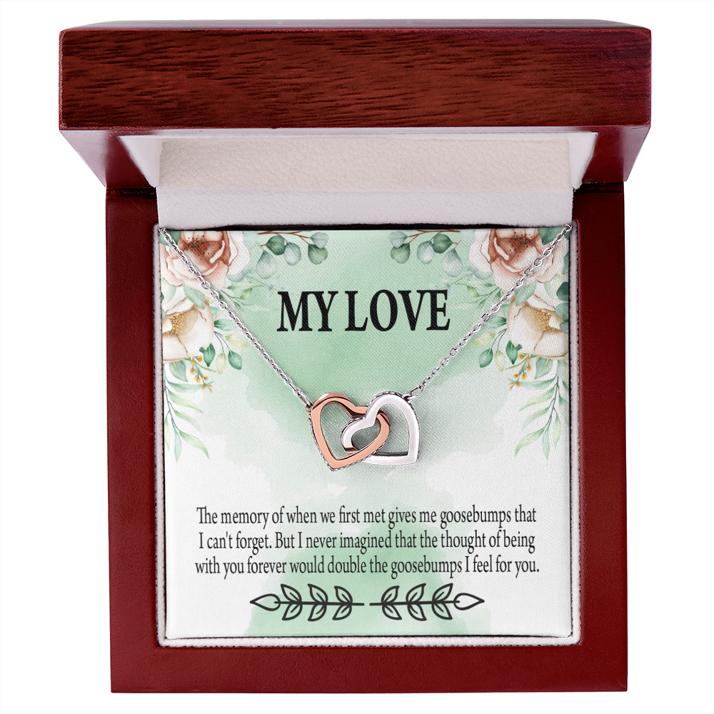 To My Girlfriend Goosebumps Forever Inseparable Necklace-Express Your Love Gifts