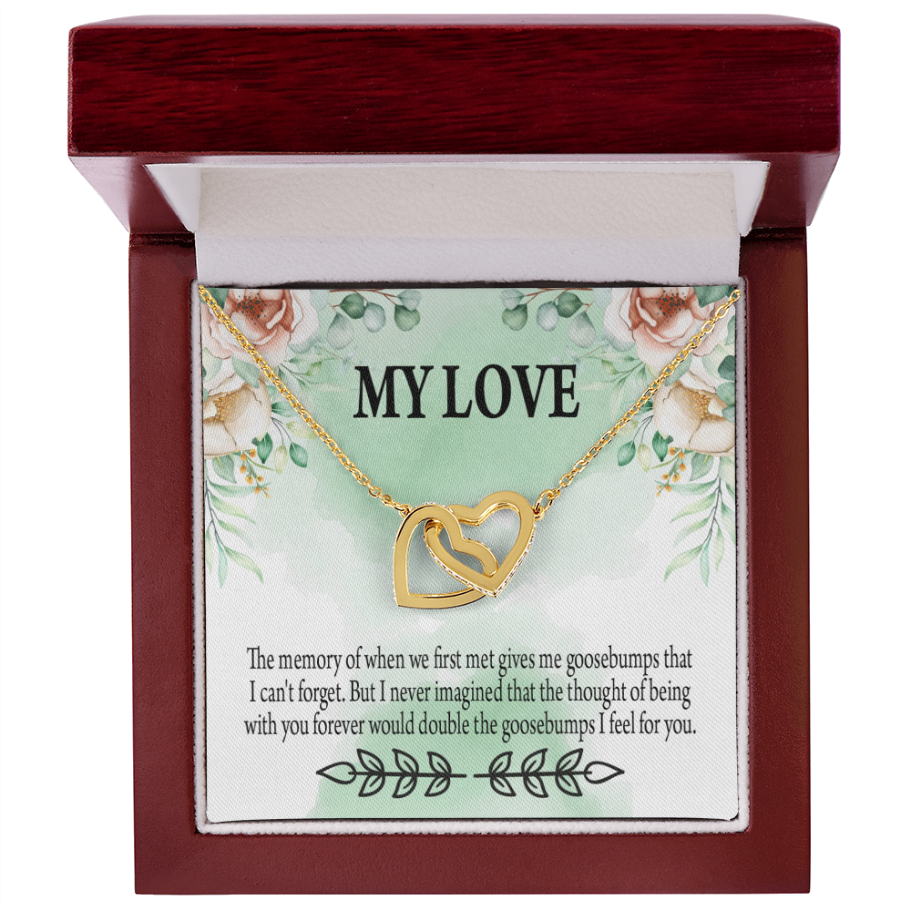 To My Girlfriend Goosebumps Forever Inseparable Necklace-Express Your Love Gifts