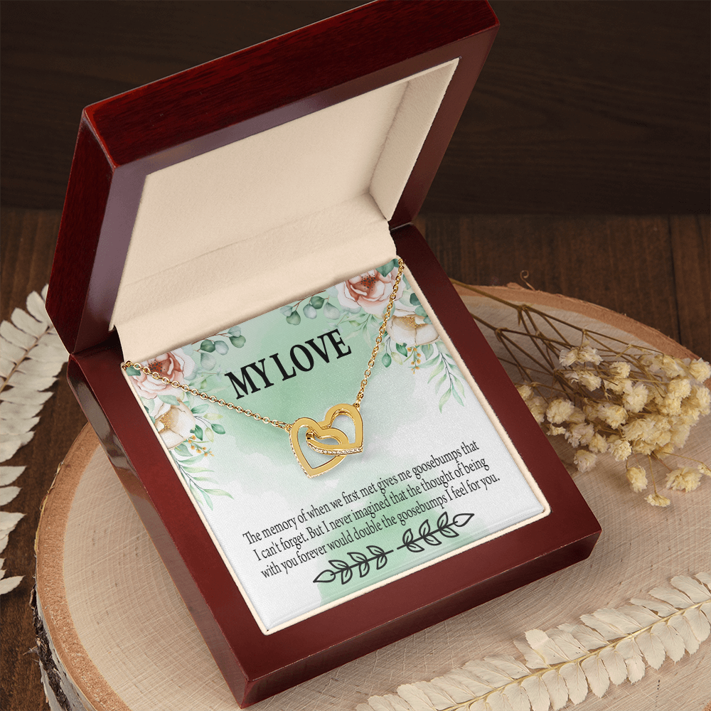 To My Girlfriend Goosebumps Forever Inseparable Necklace-Express Your Love Gifts
