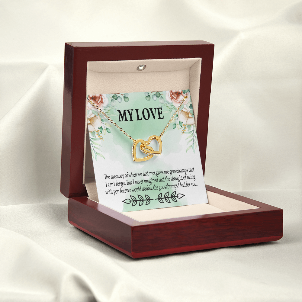 To My Girlfriend Goosebumps Forever Inseparable Necklace-Express Your Love Gifts