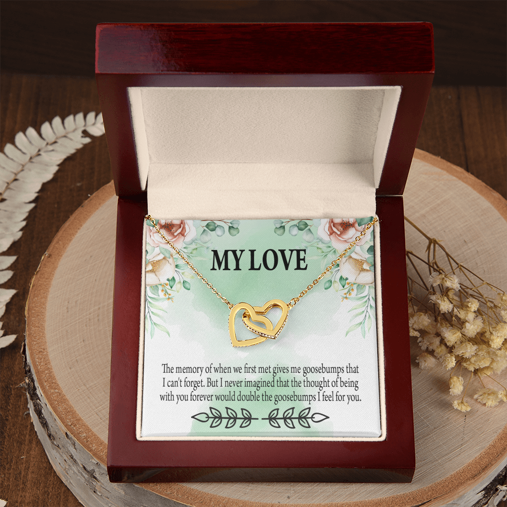 To My Girlfriend Goosebumps Forever Inseparable Necklace-Express Your Love Gifts